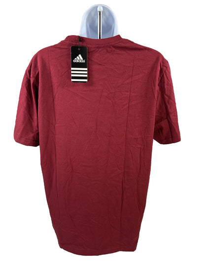 NUEVA camiseta de manga corta adidas Kick Boxing roja/plateada para mujer - XL