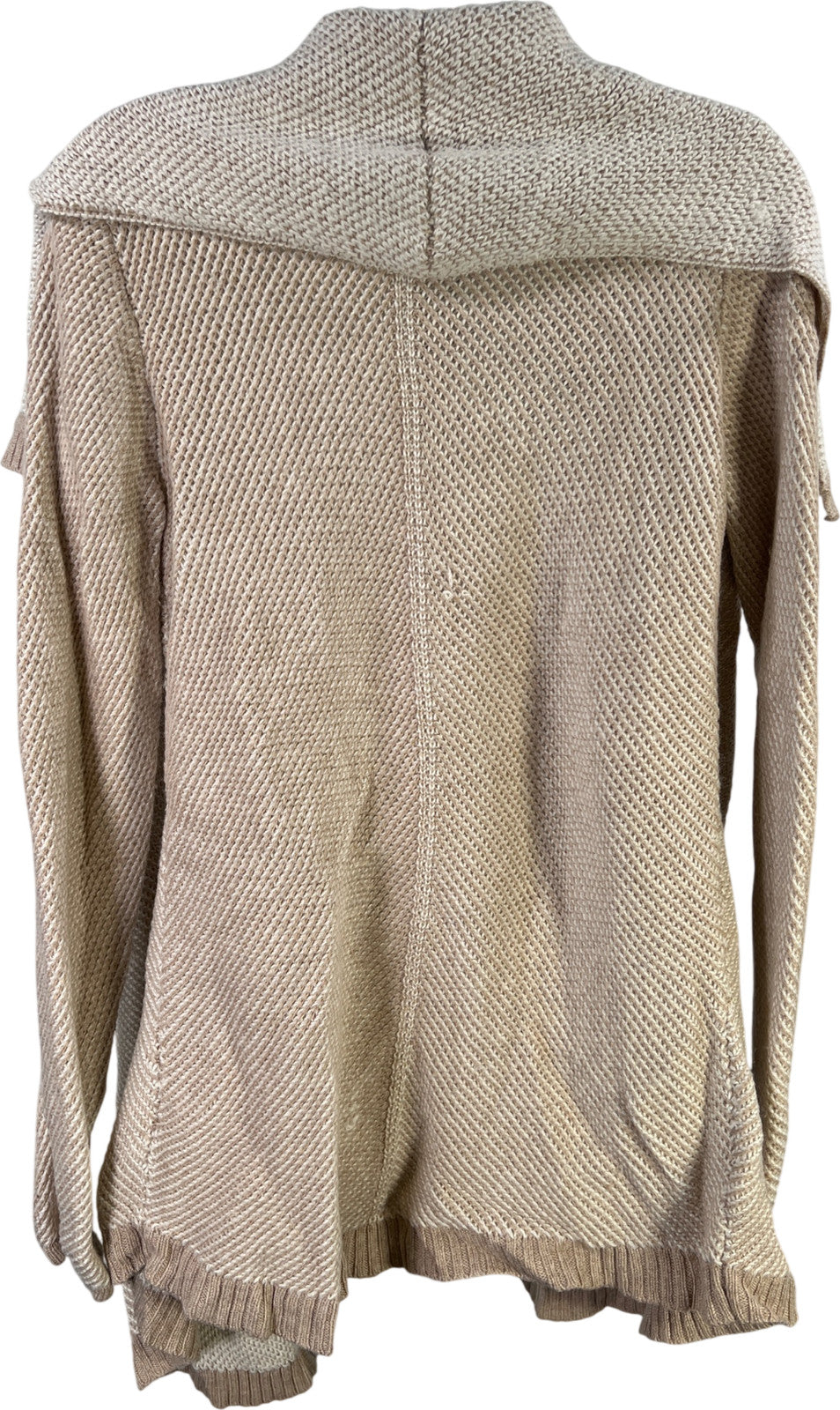 Ann Taylor Women’s Beige Long Sleeve Pocket Front Cardigan Sweater - M