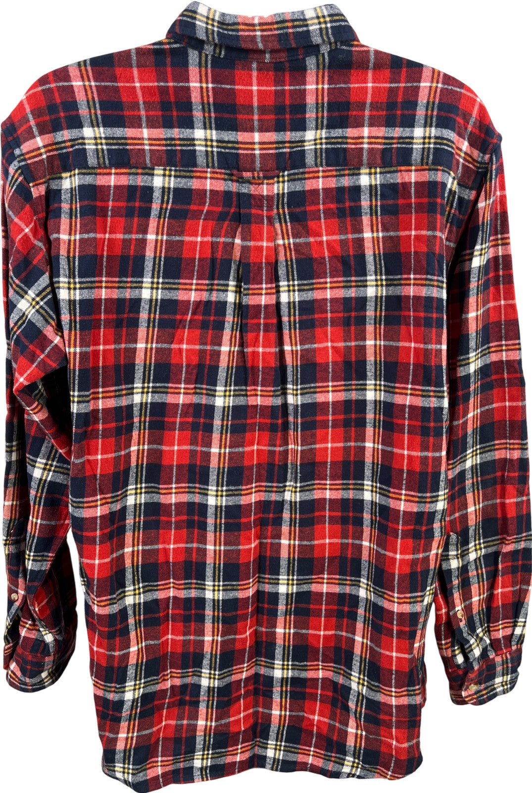 Red Head Men’s Red Plaid Long Sleeve Button Up Flannel Shirt - XL