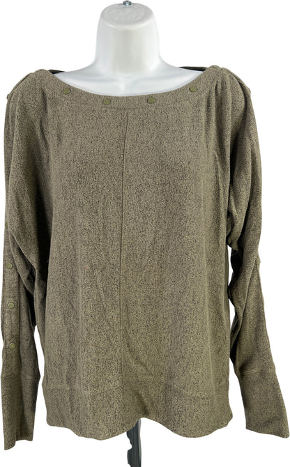 White House Black Market Women’s Green Long Sleeve Shirt - S