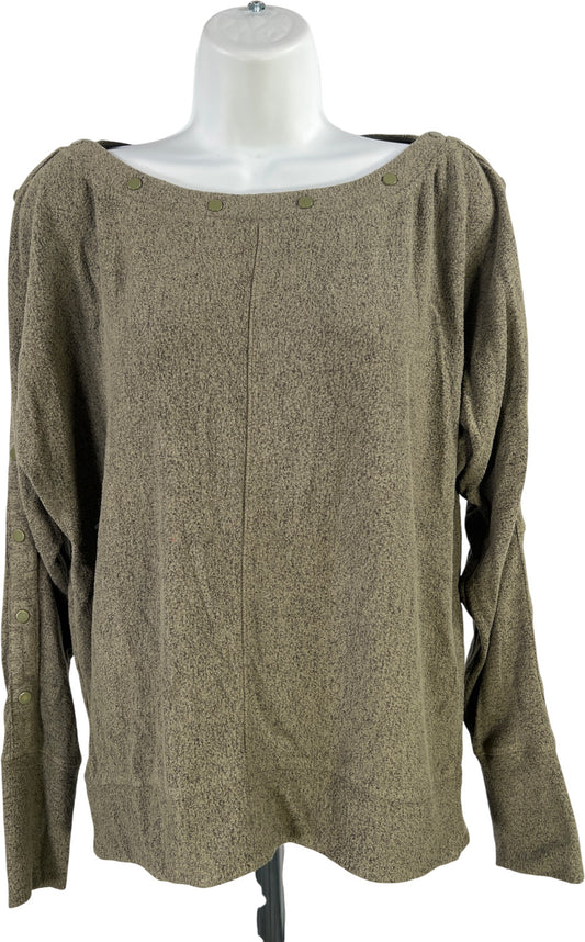 White House Black Market Women’s Green Long Sleeve Shirt - S