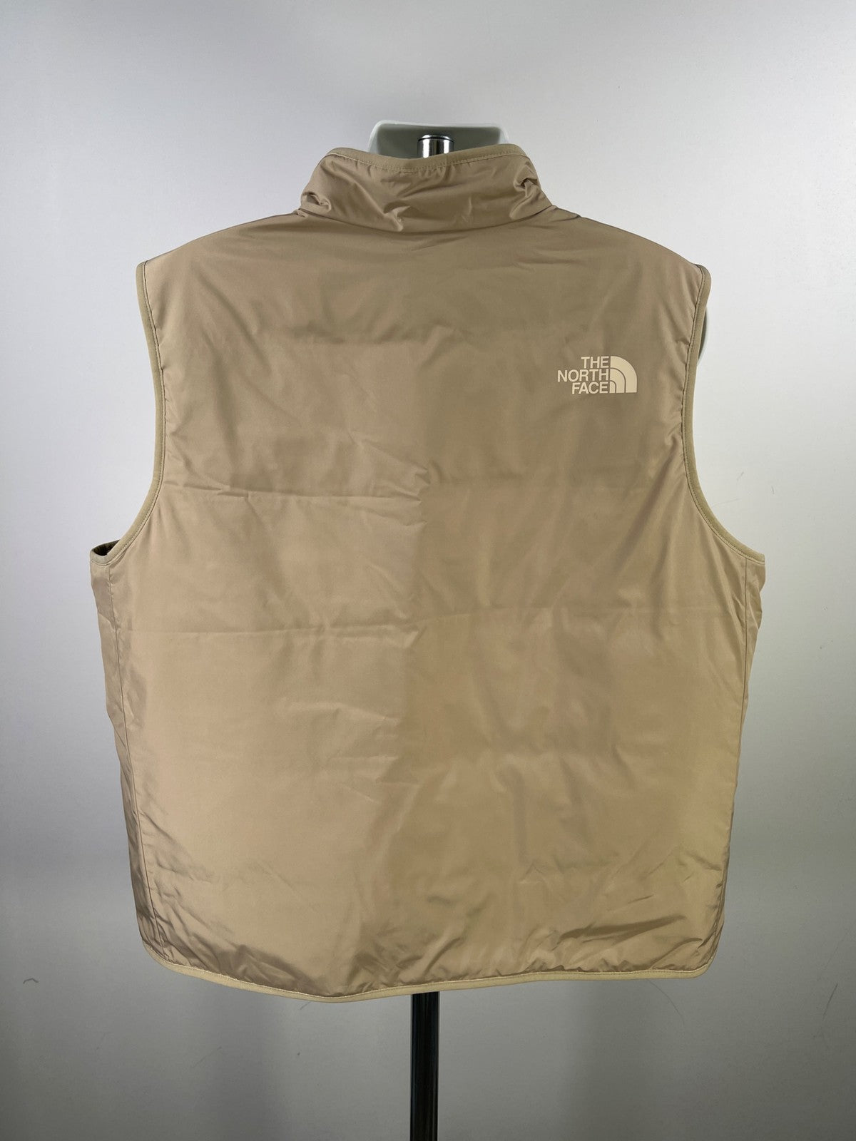 The North Face Men’s Beige Reversible Puffer Vest - XXL