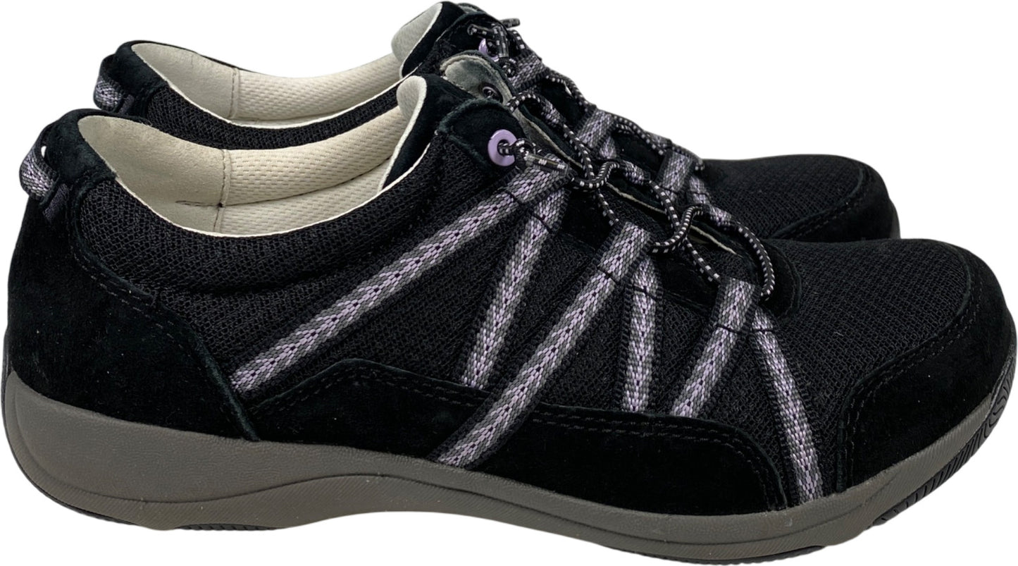 Dansko Women’s Black Suede Harlyn Slip On Walking Shoes - 38/US 8.5