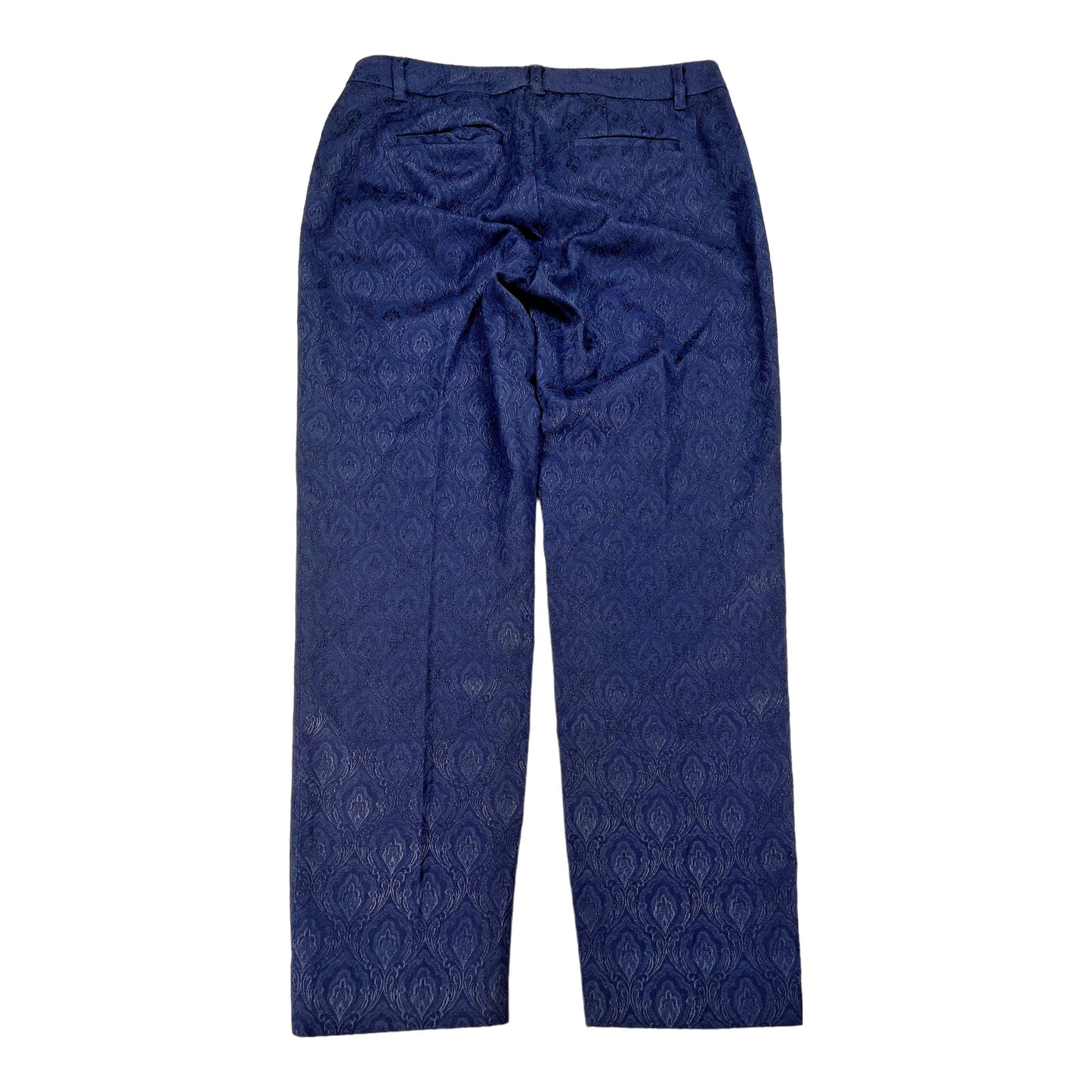 White House Black Market Women’s Blue Embroidered Slim Ankle Pants - 6
