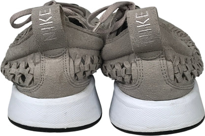Nike Women’s Gray Suede Dualtone Racer Woven Lace Up Sneakers - 10