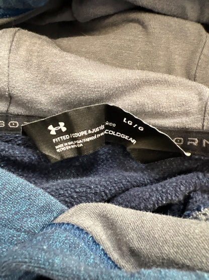 Under Armour Men’s Blue Fitted Threadborne ColdGear Pullover Sweatshirt - L