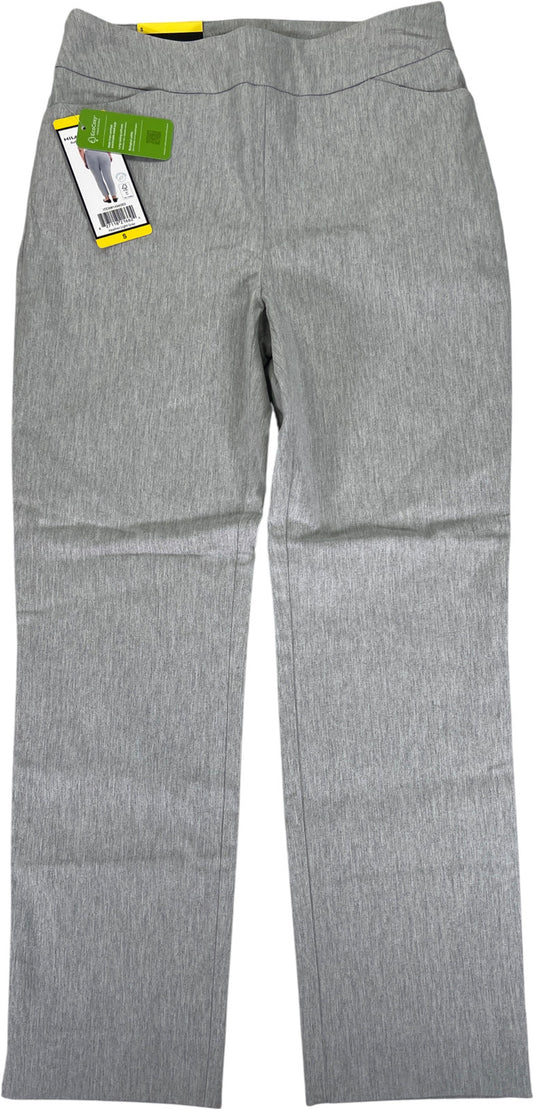 Hilary Radley Women’s Gray Pull On Mid Rise Slim Leg Ankle Pants - S