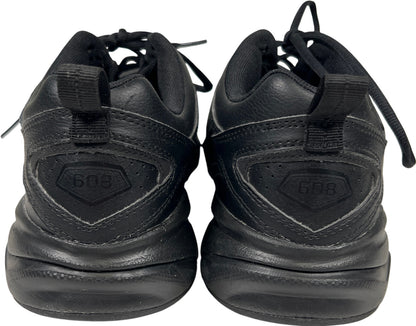 New Balance Women’s Black Leather 608 Lace Up Athletic Shoes - 11