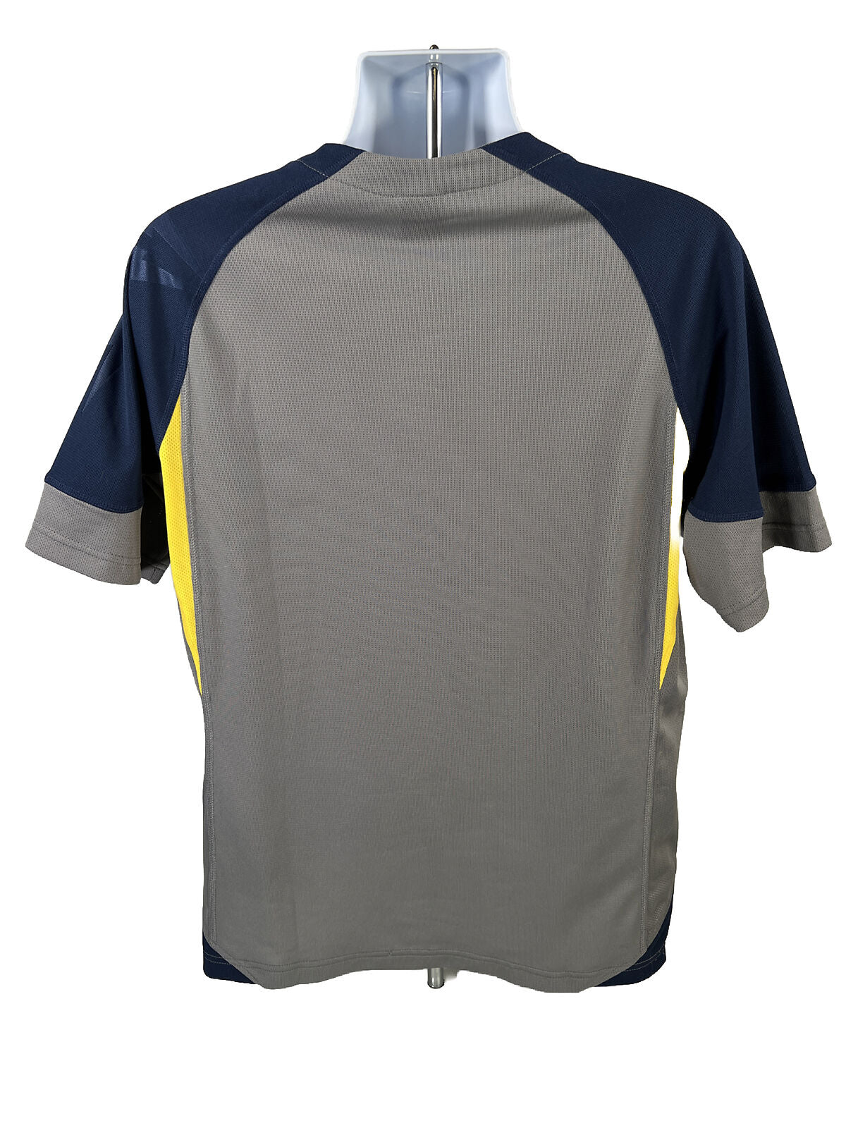 Nike Camiseta deportiva gris de la Universidad de Michigan Wolverines para hombre - L