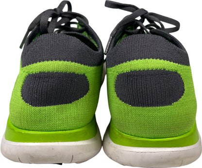 Nike Men’s Green/Gray Free 4.0 Flyknit Lace Up Athletic Shoes - 11