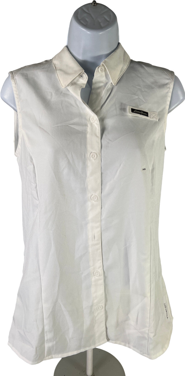 NEW Eddie Bauer Women’s White Water Guide Fishing Button Up Tank Top - XS