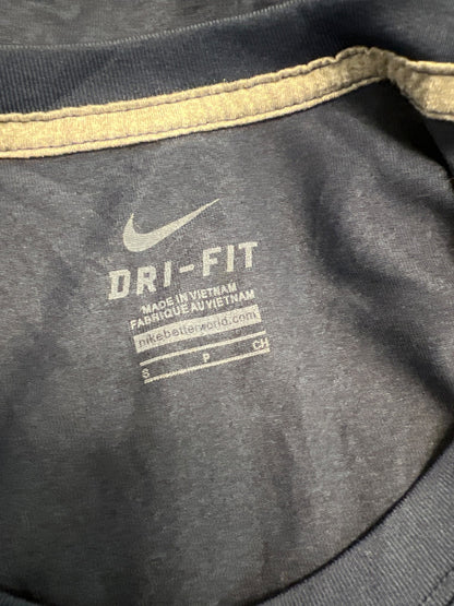 Nike Men’s Blue Dri-Fit Long Sleeve Navy Football Athletic Shirt - S