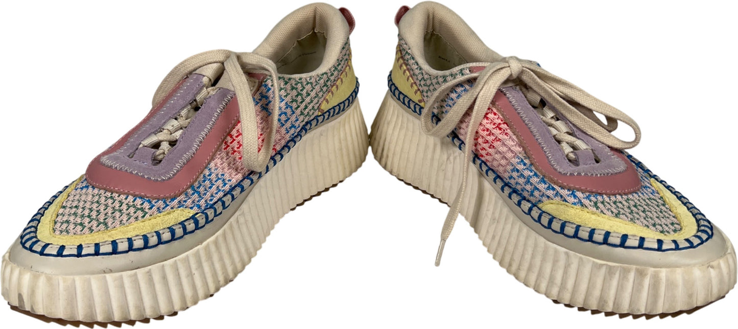 Dolce Vita Women’s Multi-Color Dolen Funfetti Knit Platform Sneakers - 8.5