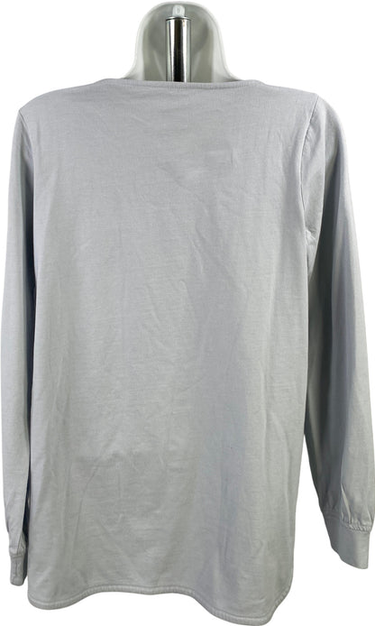 J.Jill Women’s Blue Embroidered Long Sleeve Tunic Shirt - XS