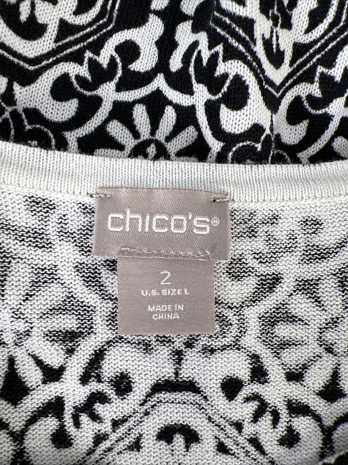 Chico's Women's Black Knit Tank Top - 2/US L