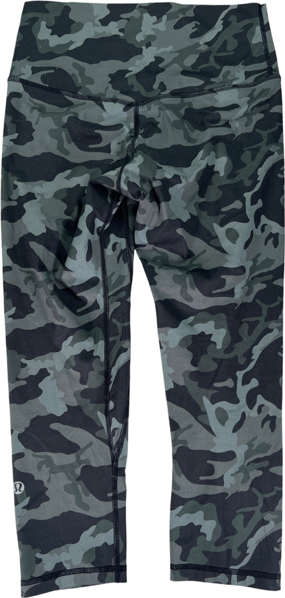 Lululemon Women’s Green Camouflage Cropped Align Leggings - S