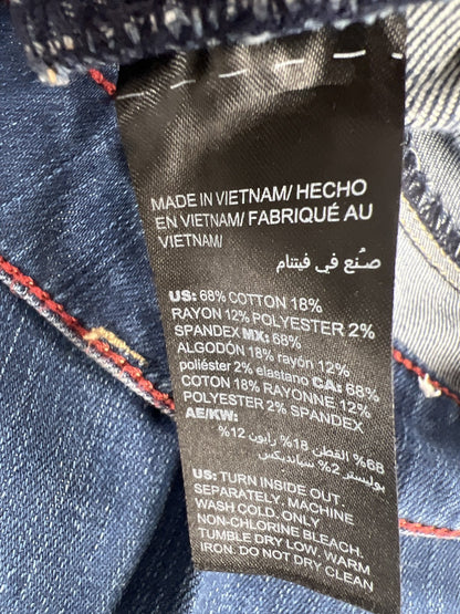 White House Black Market Women’s Dark Wash Slim Crop Stretch Jeans - 6