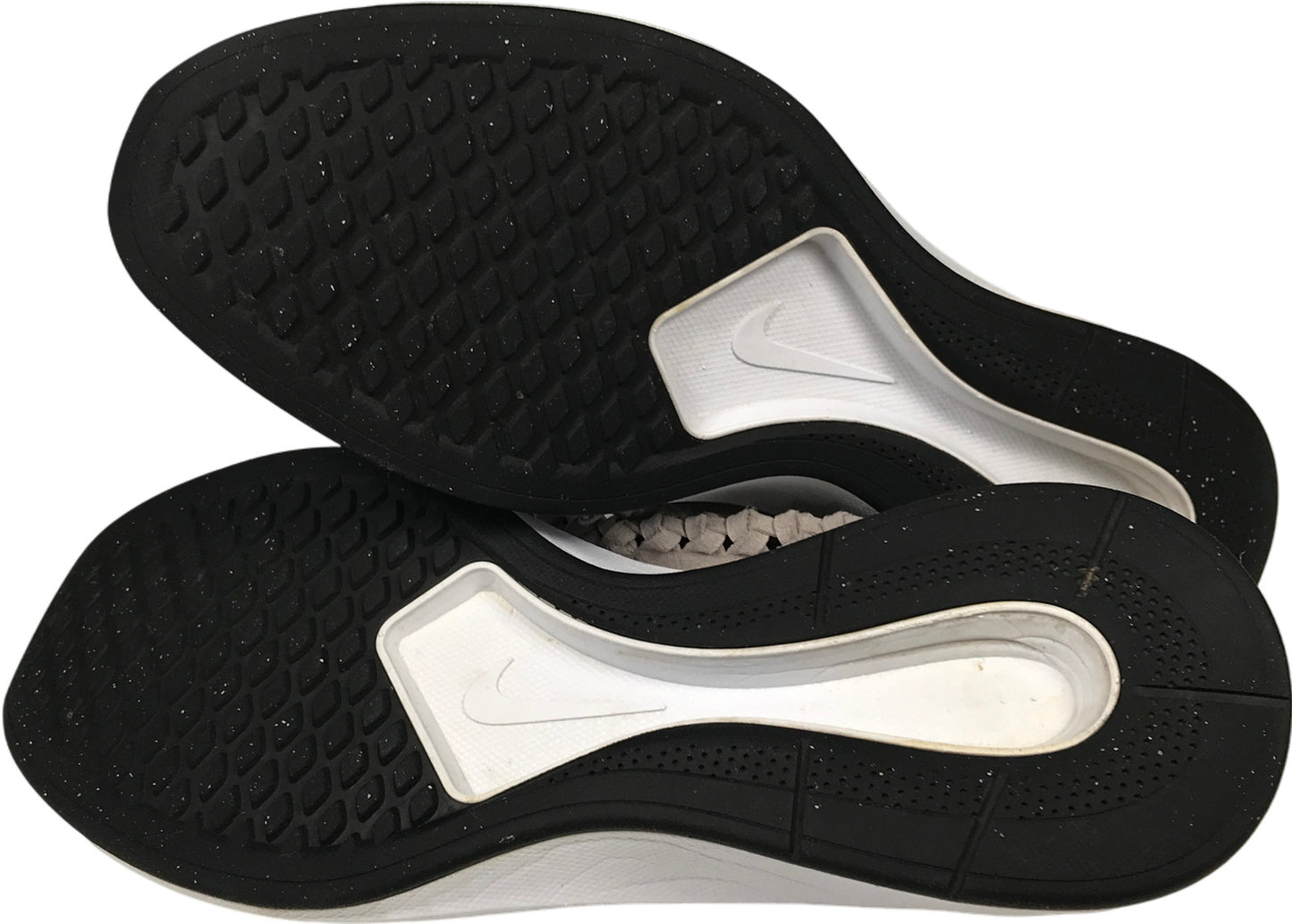 Nike Women’s Gray Suede Dualtone Racer Woven Lace Up Sneakers - 10