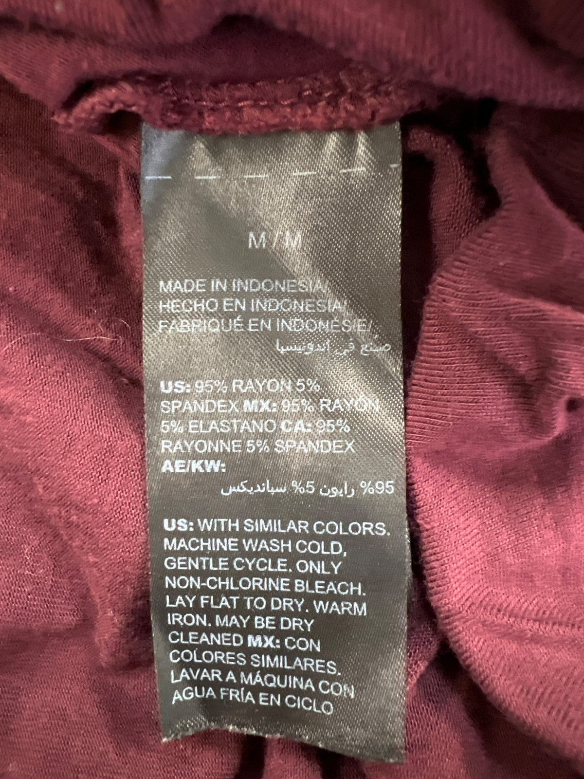 White House Black Market Women’s Burgundy Long Sleeve Shirt - M