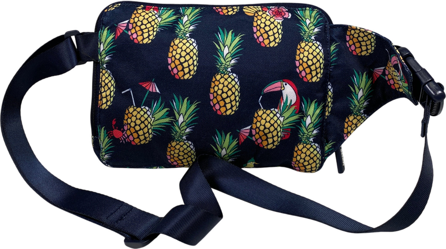 Vera Bradley Women’s Blue Toucan Party Pineapple Belt Bag Fanny Pack