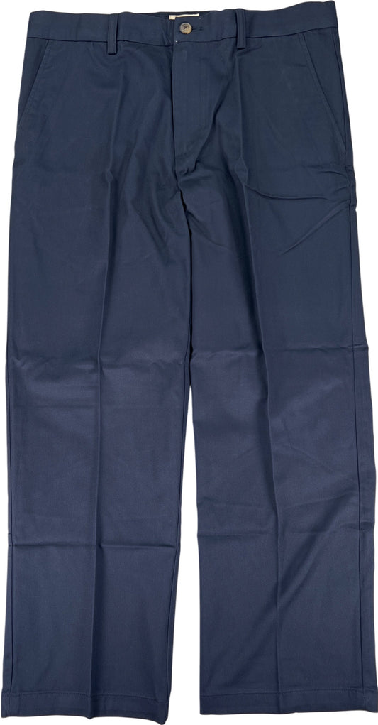 St.Johns Bay Men’s Navy Blue Classic Fit Flat Front Khaki Pants - 36x29
