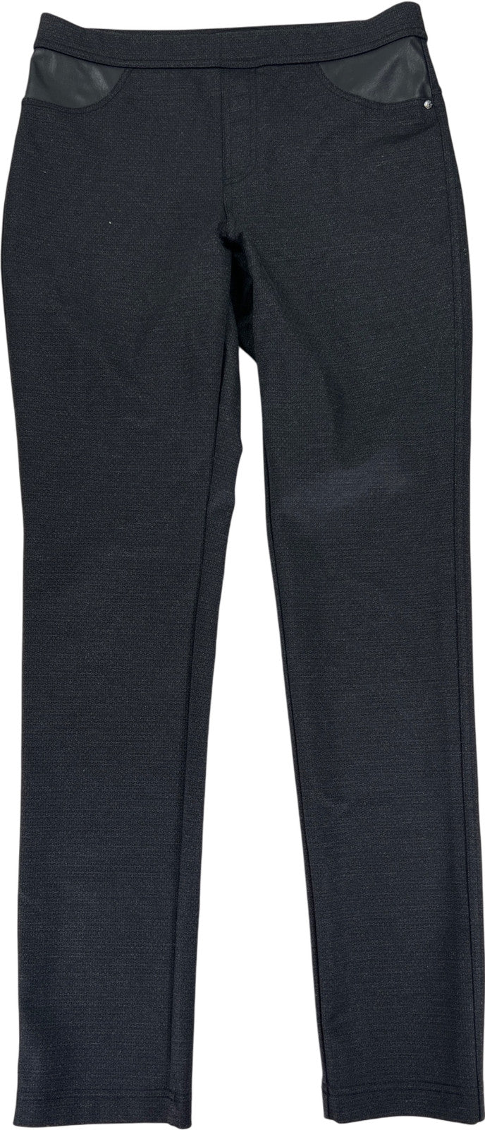 DKNY Women’s Black/Gray Pull On Ponte Legging Pants - S