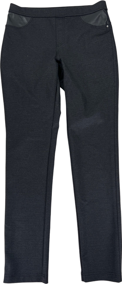 DKNY Women’s Black/Gray Pull On Ponte Legging Pants - S