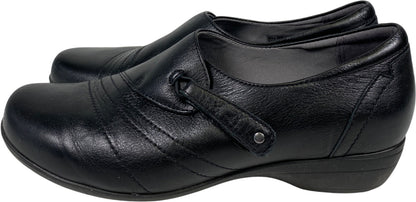 Dansko Women’s Black Leather Franny Comfort Walking Shoes - 39/US 8.5 Wide