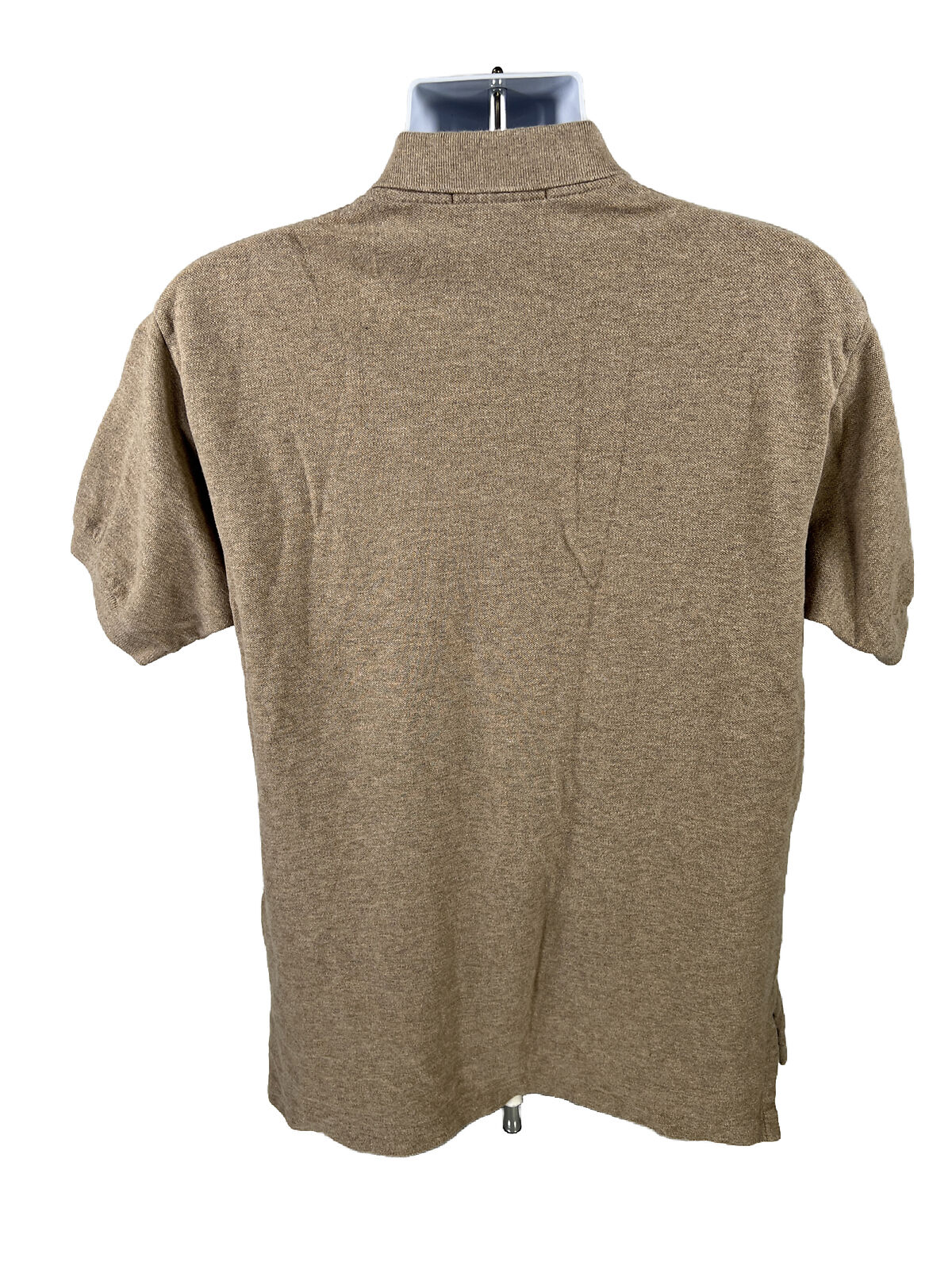 Polo Ralph Lauren Men's Light Brown Cotton Short Sleeve Polo Shirt - M