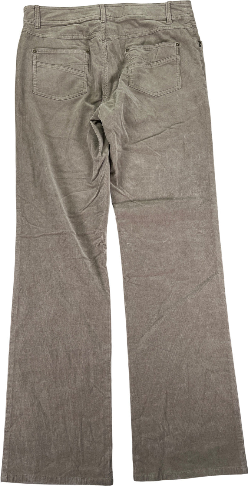 Tribal Women’s Gray Birchwood Corduroy Straight Leg Jeans - 10