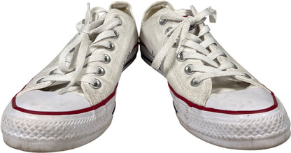 Converse Women’s White Canvas Low Top Lace Up Casual Sneakers - 8