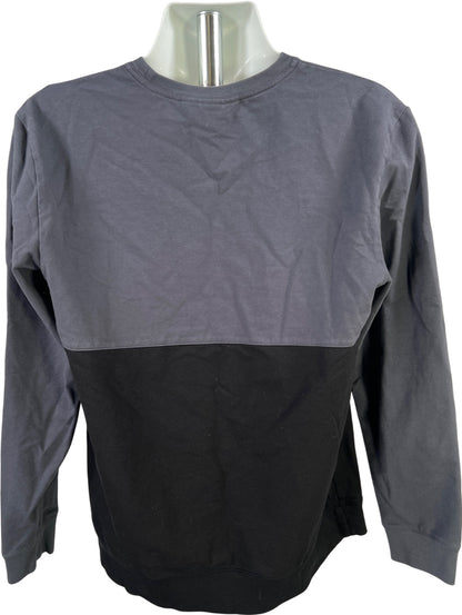 Aether Men’s Gray/Black Colorblock. Heavy Weight Long Sleeve Shirt - XL