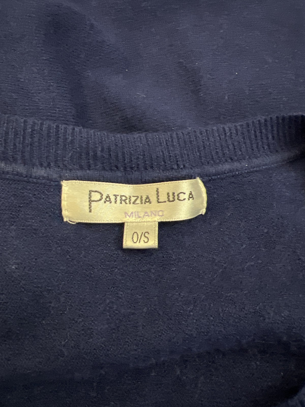 Patrizia Luca Milano Women’s Blue Long Sleeve Pullover Sweater - One Size