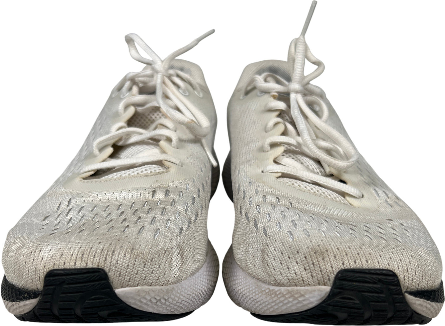 Under Armour Men’s White/Ivory Charged Pursuit Lace Up Athletic Sneakers - 10.5