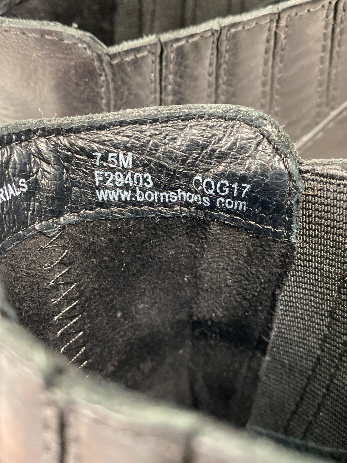 Born Women’s Black Leather Low Heeled Ankle Booties - 7.5