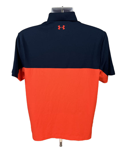 Under Armour Men's Coral/Blue The Performance Polo Shirt - M