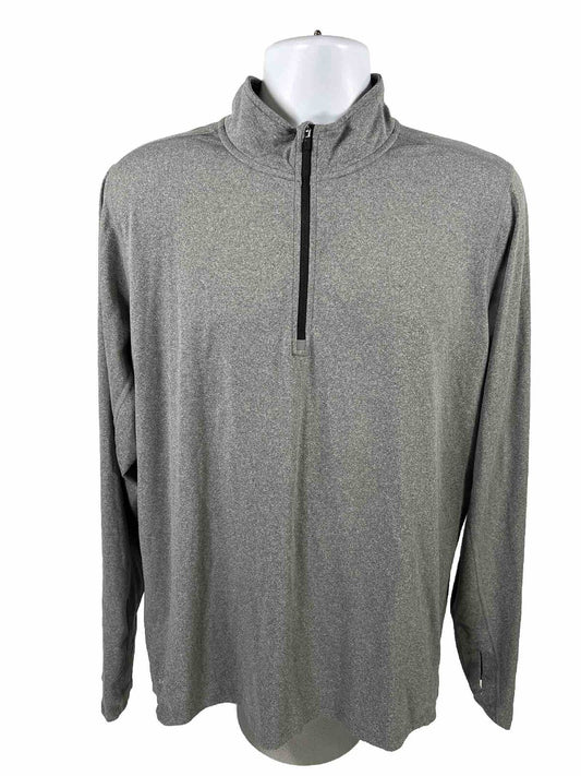 Nike Men's Gray Dri-Fit Long Sleeve Element Athletic Shirt - L