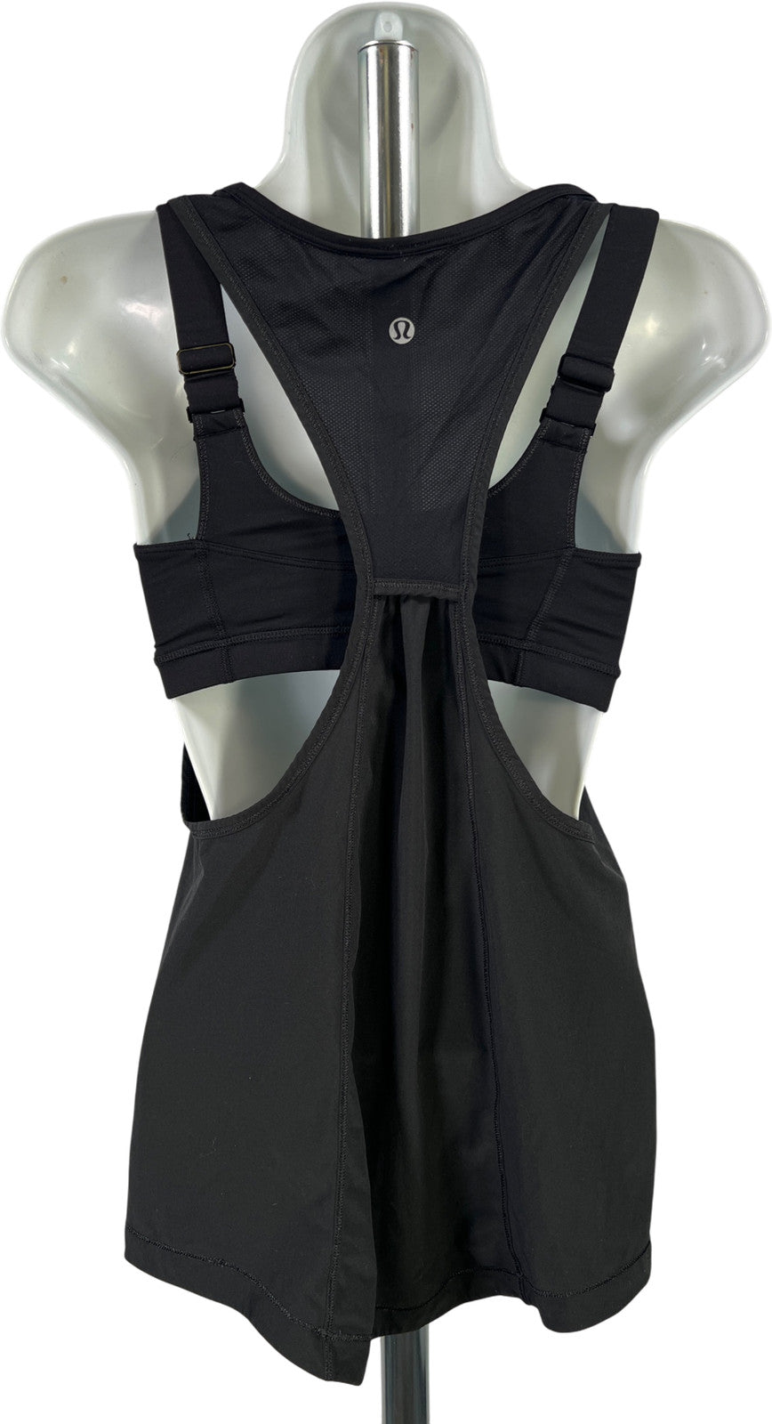 Lululemon Women’s Black Sleeveless Built In Bra Athletic Tank Top - 4