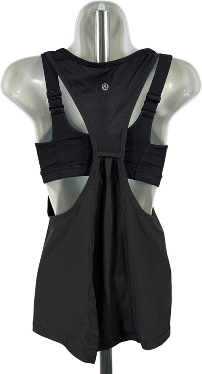 Lululemon Women’s Black Sleeveless Built In Bra Athletic Tank Top - 4