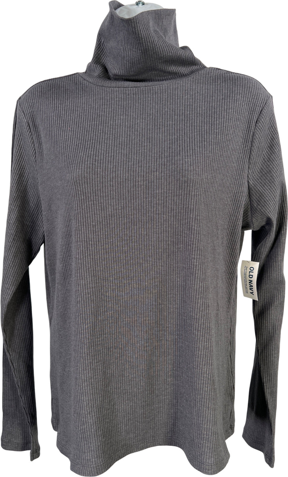 Old Navy Women’s Gray Ribbed Long Sleeve Turtleneck Shirt. - L