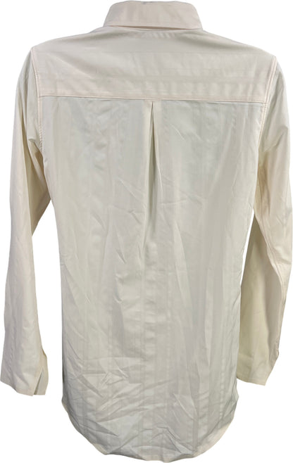 Athleta Women’s Ivory Long Sleeve Button Up Breathable Shirt - XXS