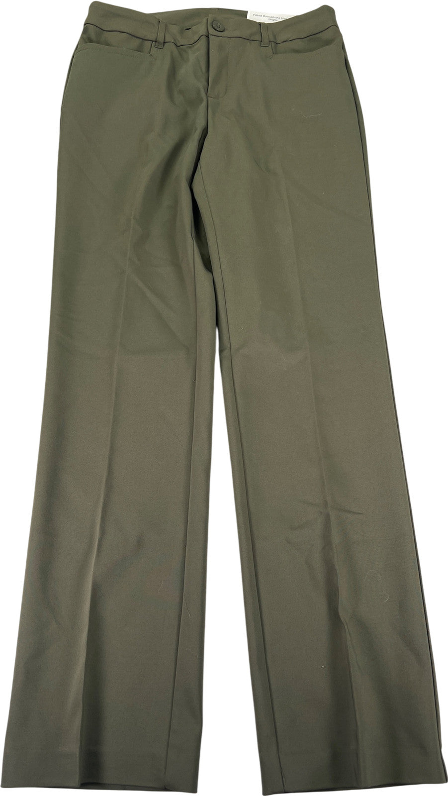 Christopher and Banks Women’s Green Shaped Fit Mid Rise Trouser Pants - 4