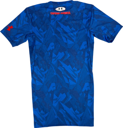 Under Armour Men’s Blue/Red Captain American Compression Athletic Shirt - S