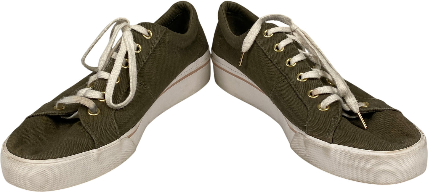 Keds Women’s Green Canvas Jump Kick Duo Platform Sneakers - 10