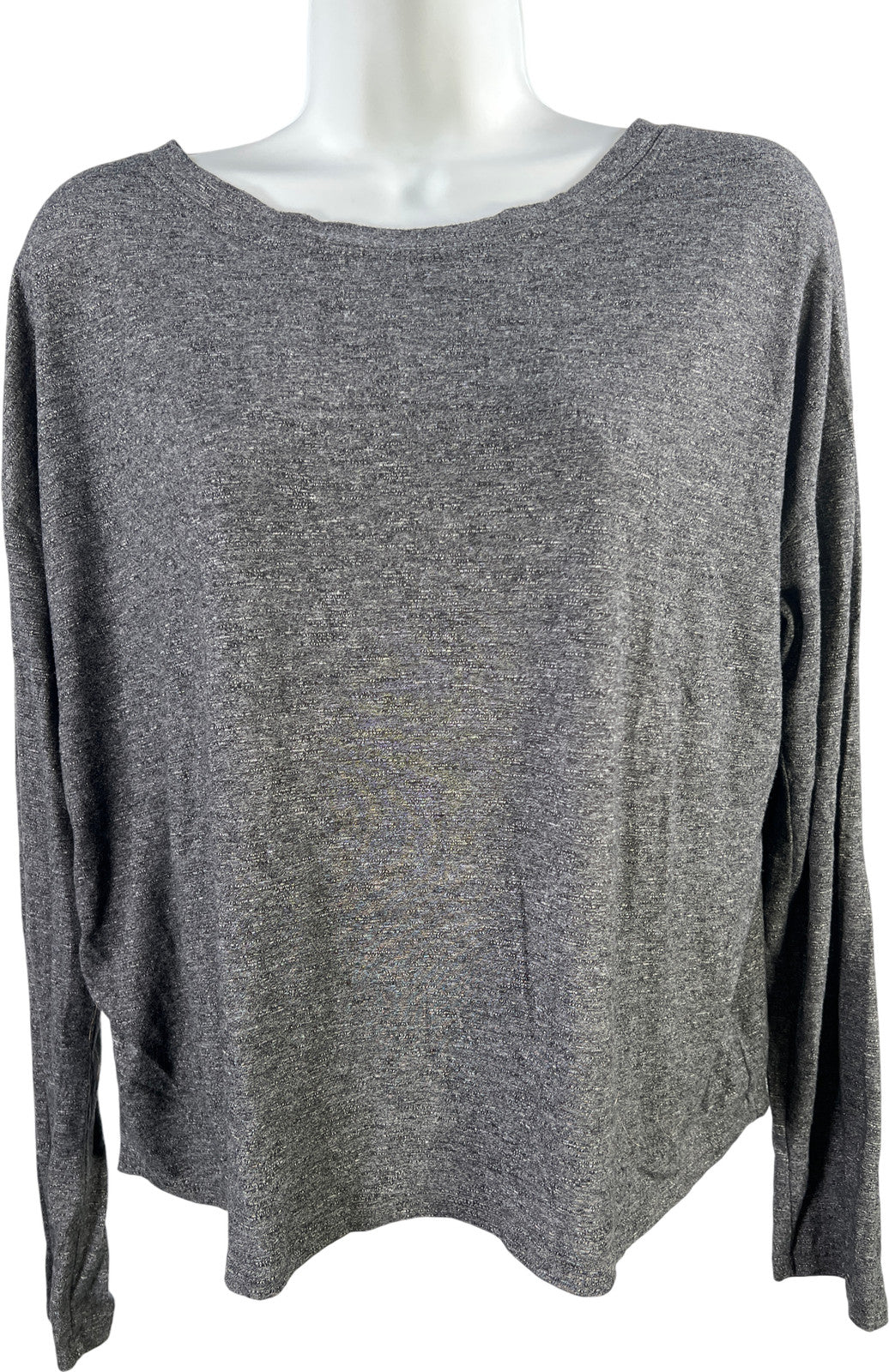 Athleta Women’s Gray Open Twist Back Long Sleeve Shirt - M