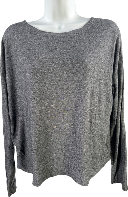 Athleta Women’s Gray Open Twist Back Long Sleeve Shirt - M