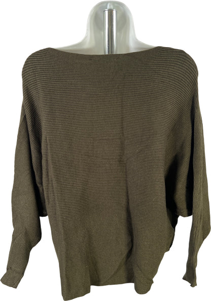 Philosophy Women’s Green Ribbed Long Sleeve Sweater - 1X