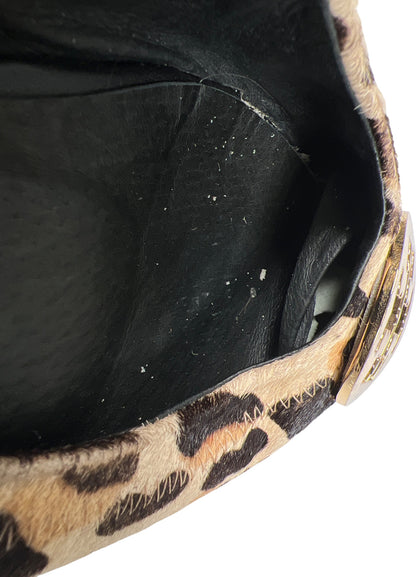 Tory Burch Women’s Brown Leopard Reva Print Ballet Flats - 37/US 6.5