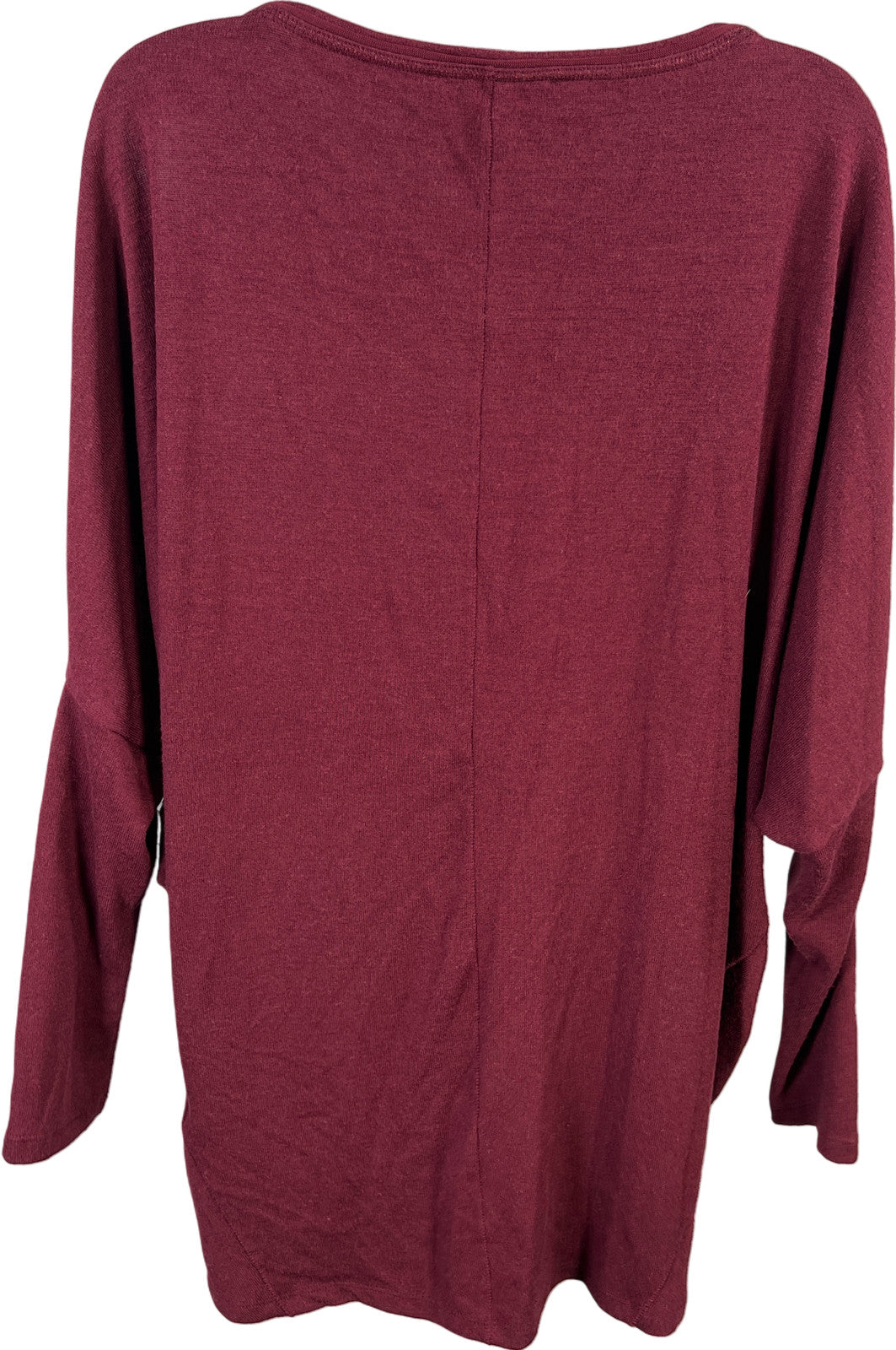 White House Black Market Women’s Burgundy Thin Long Sleeve Sweater - M