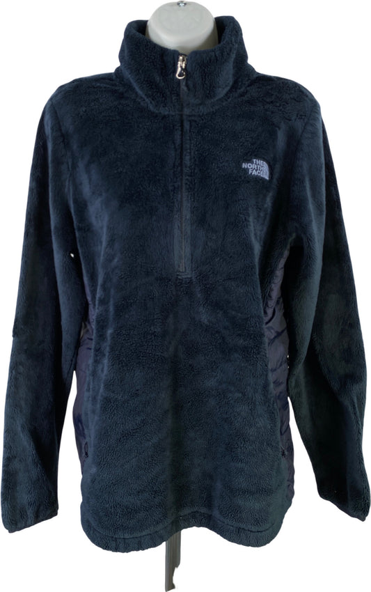 The North Face Women’s Blue Osito Fuzzy Fleece Full Zip Jacket - L